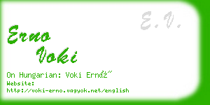 erno voki business card